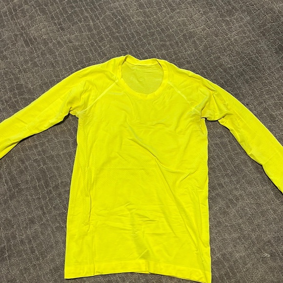 lululemon athletica Tops Lululemon Bright Yellow Long Sleeve Poshmark